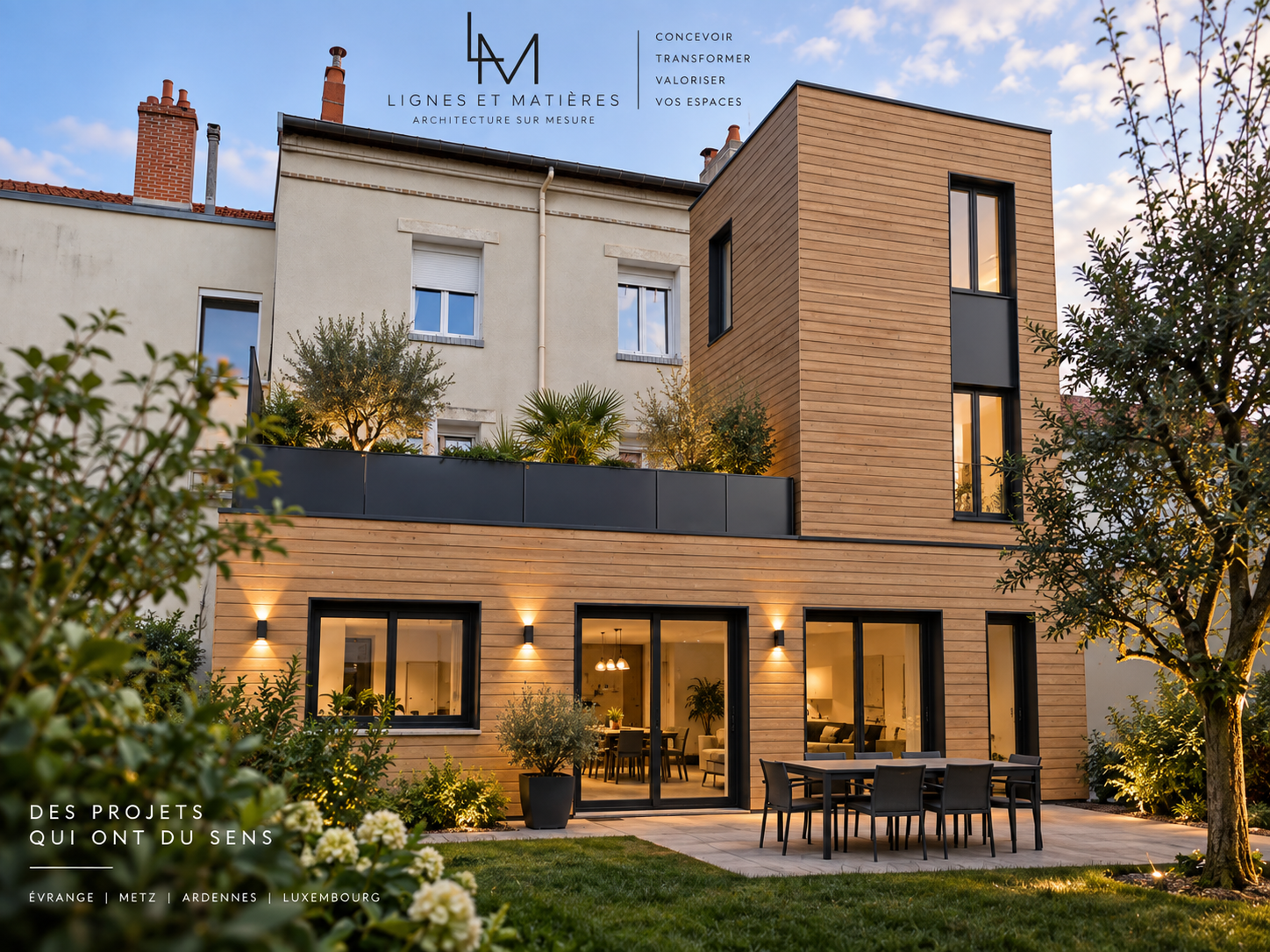 Extension d’habitation — projet Lignes et Matières